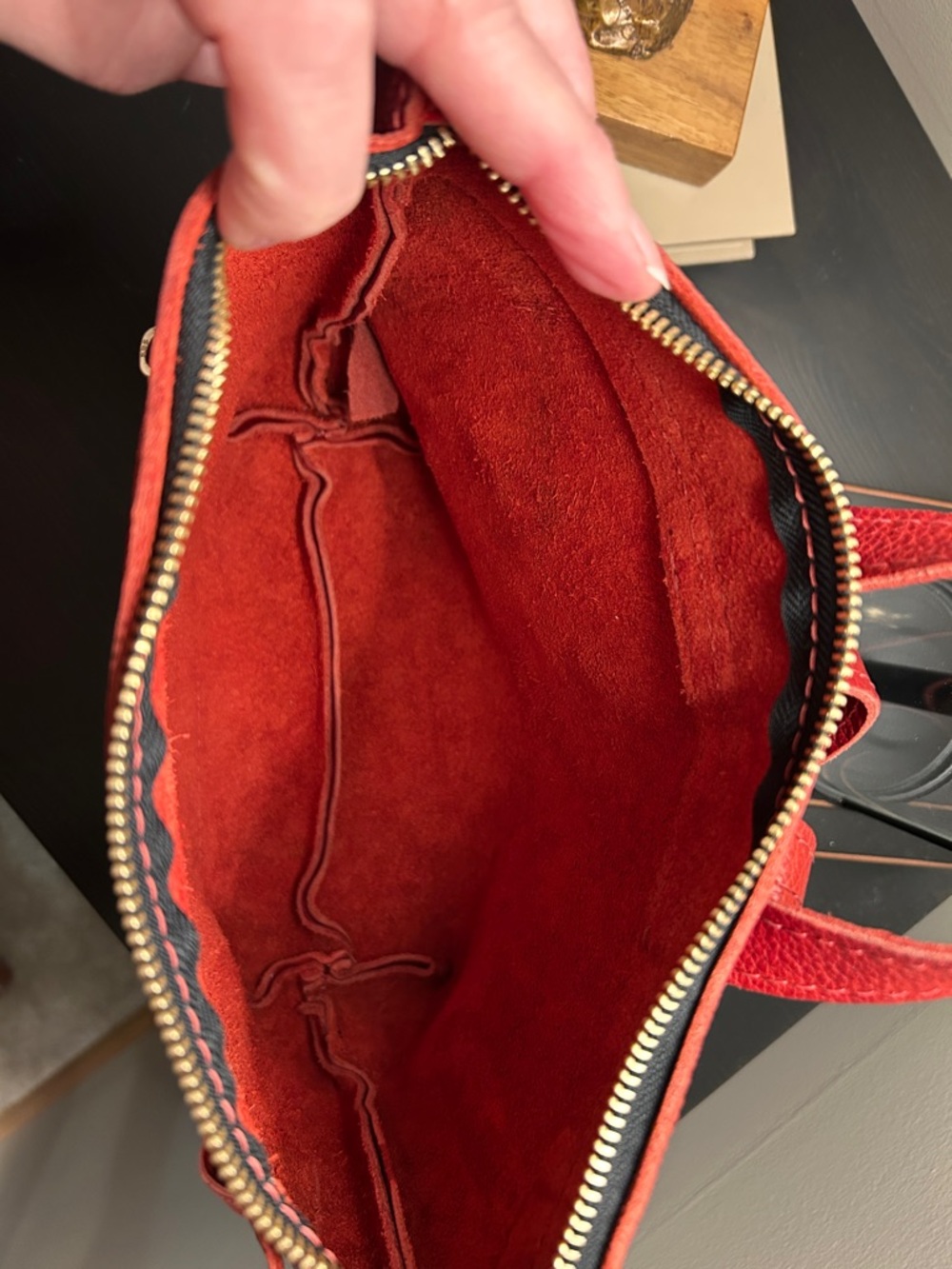 GORGEOUS Portland Leather Small Backpack, Chili Red, BRAND NEW - Picture 6 of 10